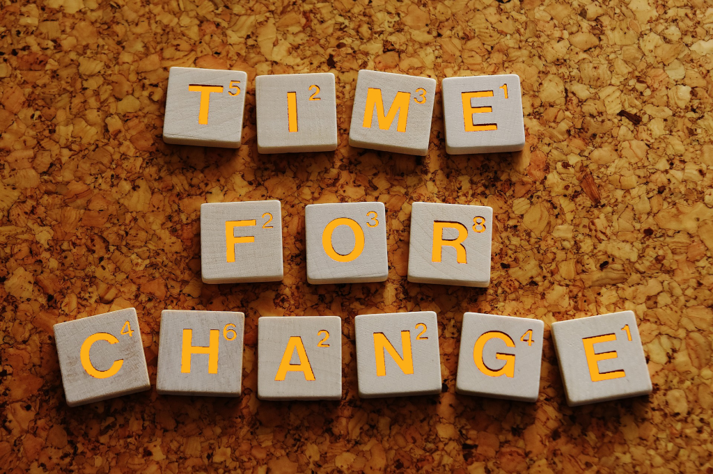 Time for change image